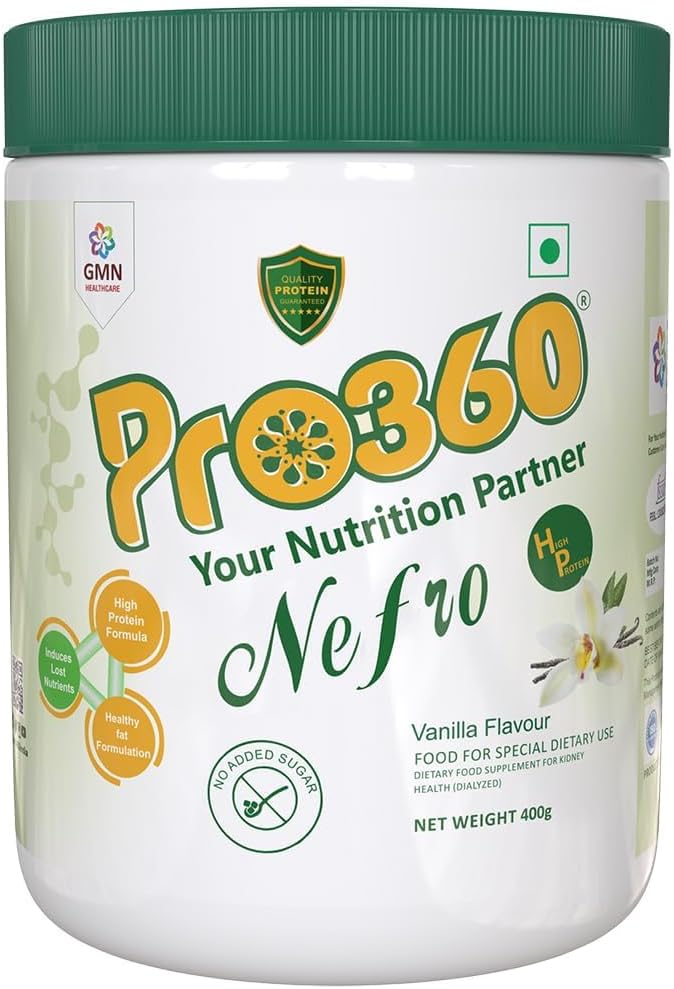 Nefr.o HP 400g (FKA Nefro) - Ingrijire dializa Supliment nutritional Pulbere - Formula de proteine mari imbogatit cu L-Taurină, L-Carnitina pentru Rinichi / sanatate Renal 