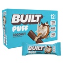 Built Bar, Puff Proteine Bars, Coconut Puff, 17g Proteine Snacks, On-The-Go Bars, Numai 140 Calories, 6g Sugar, Colagen, Gluten Free, 12 Conte