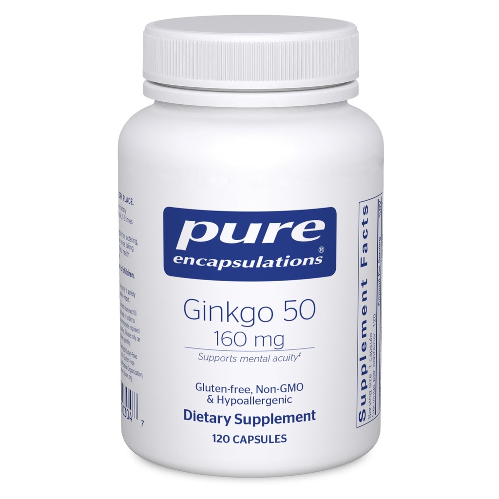 Pure Encapsulations Ginkgo 50 160 mg 
