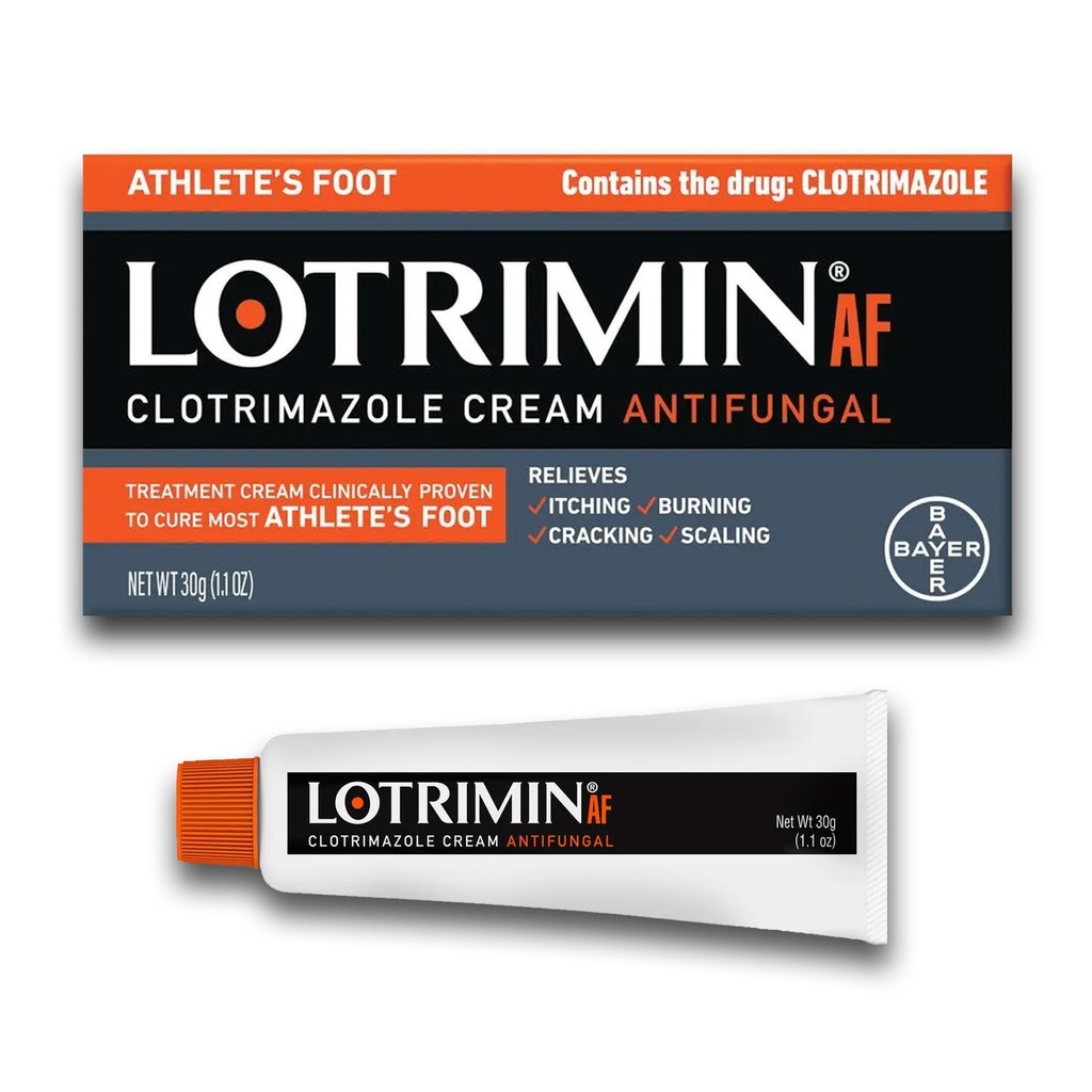Lotrimin AF Cream: Picior de sport 1% Tratamentul antifungic Clotrimazol, dovedit clinic eficace, 1.1 Ounce (Aspect nou)