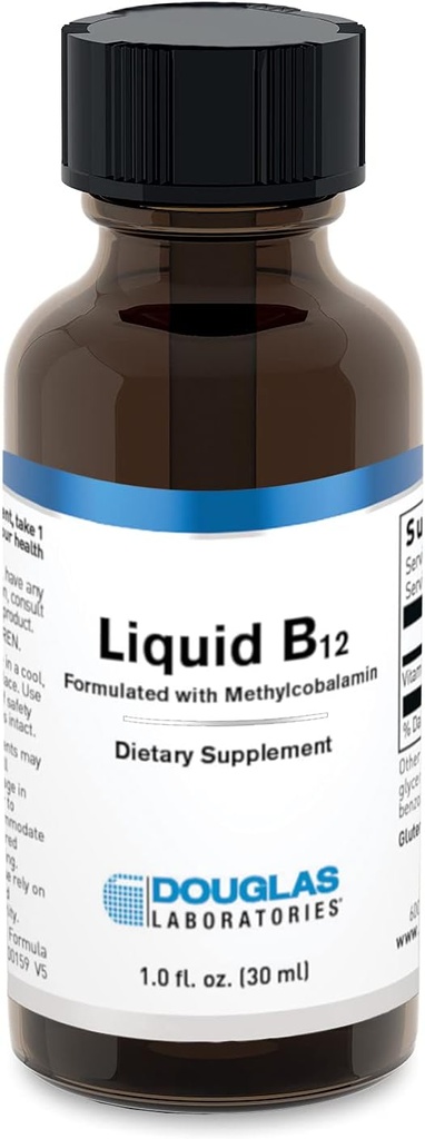 Douglas Laboratories Liquid B12 (Formulated with Methylcobalamin) | Supplement to Support Neurological Health* | 1 Fl Oz