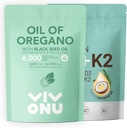 Ulei de Oregano Capsule & Vitamina D3 10000 ui Plus K2 (MK-7) 200 mcg, 300 Softgels ulei de cocos