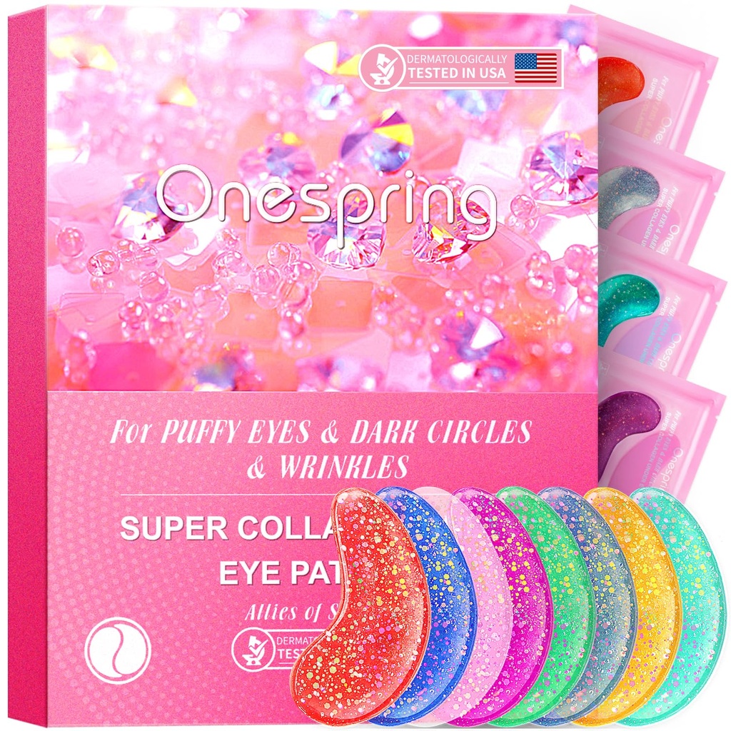 Sub patch-uri ochi (24 perechi) - pad-uri de gel ochi pentru riduri, ochi pufos, cercuri întunecate, pungi de ochi, geluri ochi Colagen naturale, sub masti ochi patch-uri pentru înviorare, revitalizare