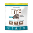 Designer Wellness, Designer Lite, Low Calorie Proteina naturala, Prebiotic Fiber, Key Vitamine & Minerale, Chocolate Cookie-uri & Cream, 25.6 Ounces