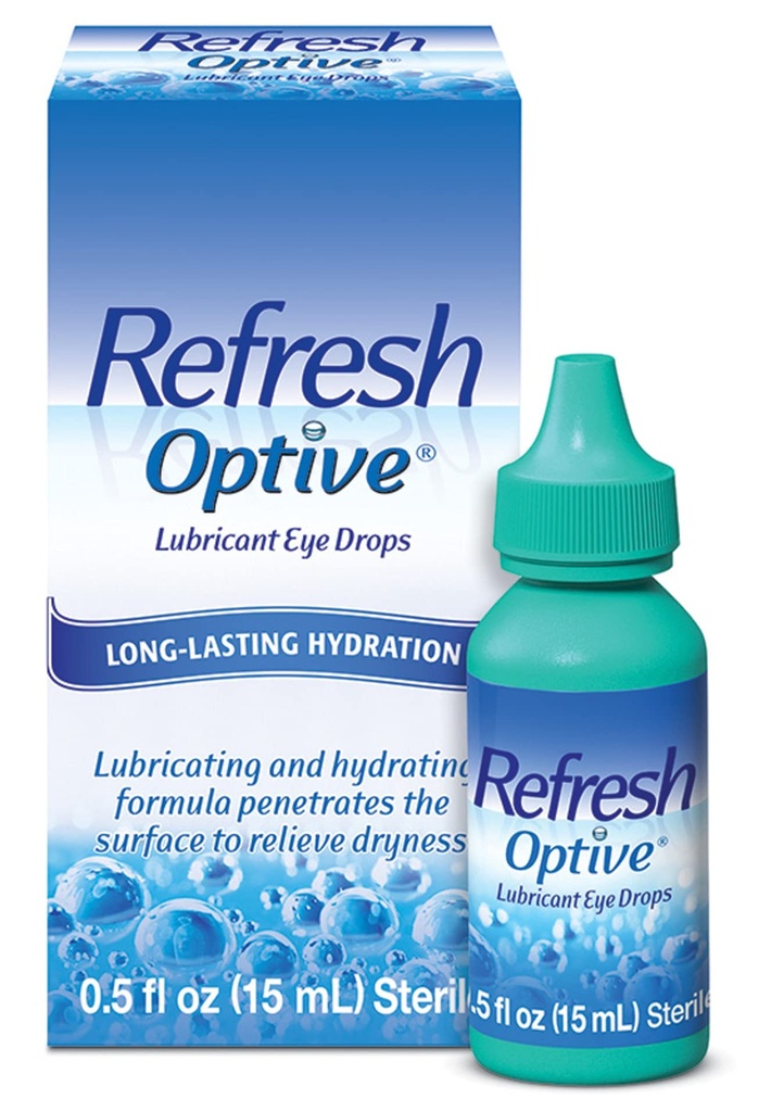 Refresh Optive Lubricant ochi picături, 0.5 Fl Oz steril