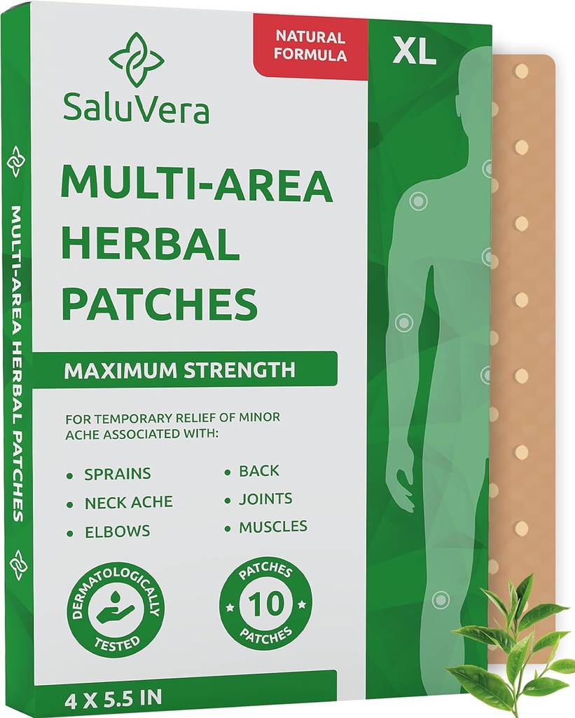 Putere maxima patch extra mare - patch-uri spate - petice musculare și comune de căldură - 10 patch-uri fierbinte (XL)