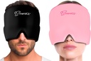 TheraICE Migrene Relief Cap, Soothingheadache Ice Pack Mask Products, Cooling Gel Hat, Face Cold Compress Head Wrap pentru Tensiuni, Stres & Hangover