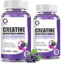 Creatin Monohidrat Gummie Putere musculară pentru bărbați și femei, Energie Boost Pre Suplimentul de lucru - Aroma de struguri