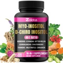 Zolotus Myo-Inositol & D-Chiro Inositol Ideal Ratio Inositol Supliment cu Bitter Melon, Milk Thistle, Turmeric, Gimnema, Chasteberry, Ceylon Scorțișoară, Ashwagandha, Berberine - 90 capsule