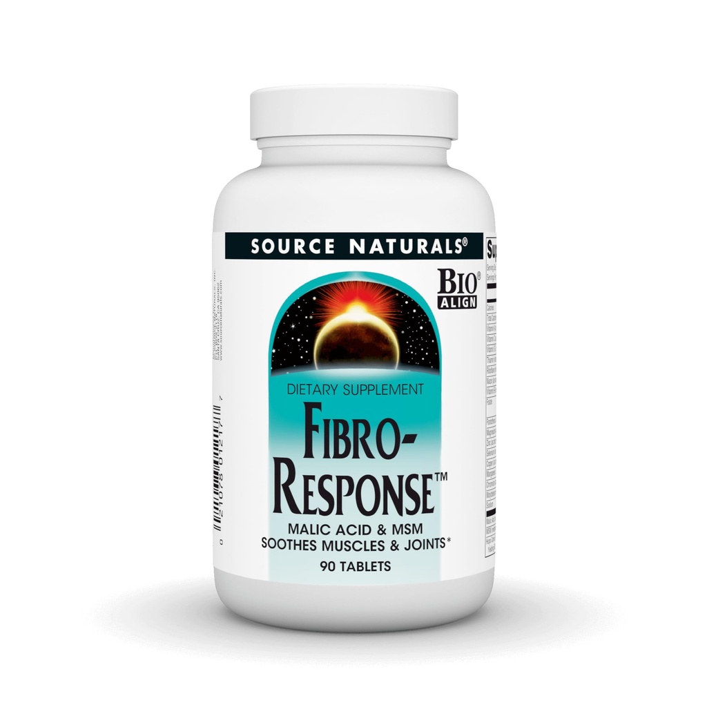 Naturals sursă Fibro-Rsponse Bio-Aliniat Acid Malic & MSM, 90 comprimate
