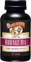Suplimente de ulei de Boraj Barlean, presat rece Borage Pure Borage Supliment de ulei Softgels pentru bărbați și femei, 1000 mg GLA acizi grasi, 60 Conte