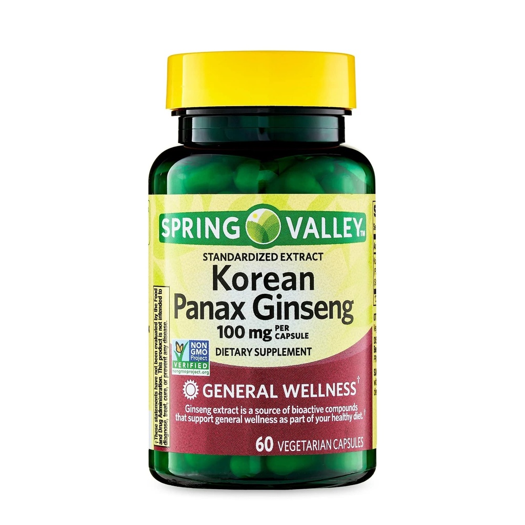 Convergenta capsule coreene Panax Ginseng Vegetarian, 100 mg, 60 Conte