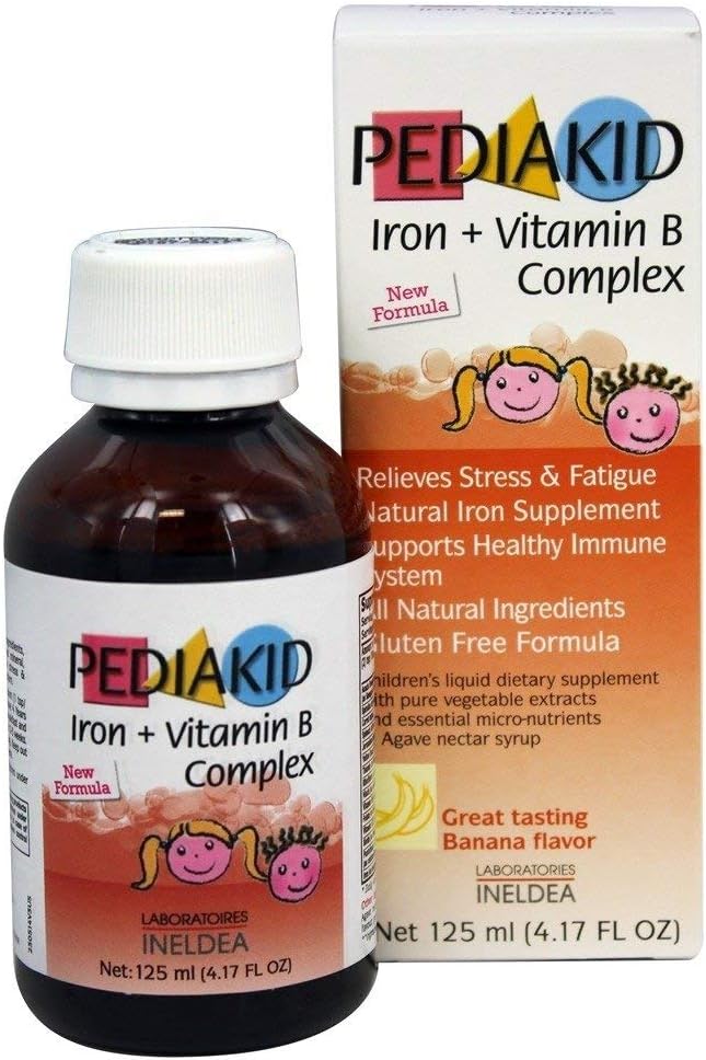 Complex de fier + vitamina B Toate noile vitamine naturale și suplimente minerale pentru a ajuta copiii cu oboseală, oboseală și condiții fragile