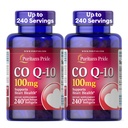 Puritan lui Coenzime Mândrie CoQ10 100mg, Supliment alimentar pentru sanatatea inimii, Tensiunea arterială, Guma orală de sănătate, și sprijin îmbătrânire sănătos, 240 Softgels rapid de eliberare, 2-Pack