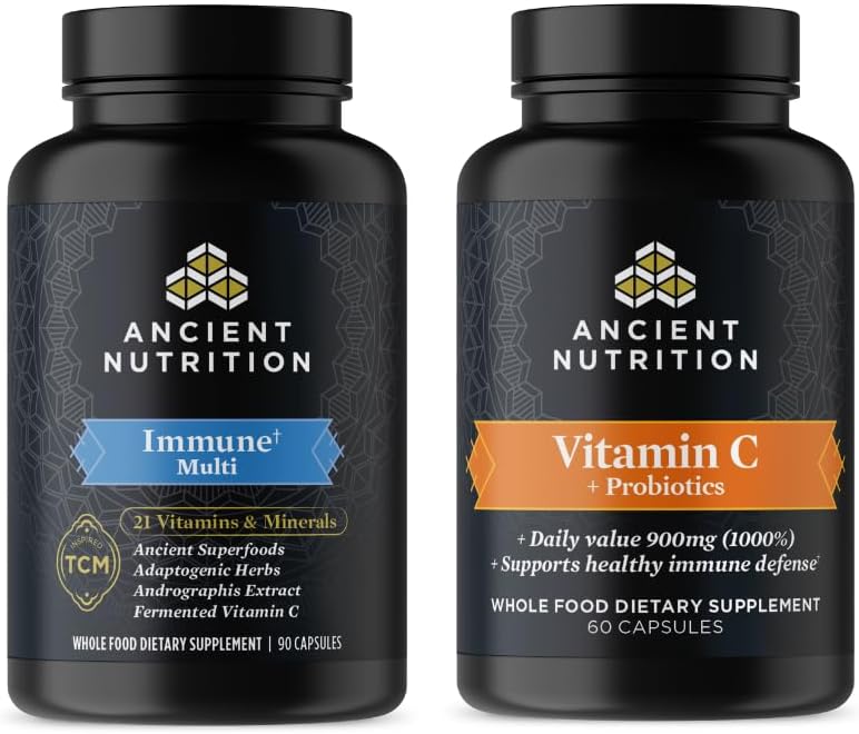 Capsule imune cu nutriţie antică, 90 Număr de vitamine + C + Probiotice Capsule, 60 Număr de capsule