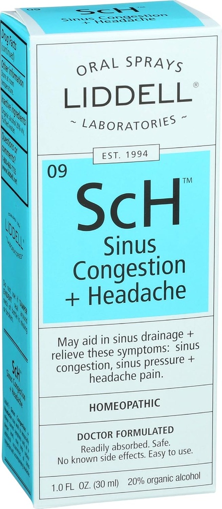 Liddell Homeopatic Congestia Sinusului şi Pulverizarea Durerii de cap, 1 Ounce Fluid