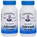 Formulari originale Christopher Adrenale Formula pentru suport de stres - Suplimente de suport adrenal - Natural Cortizol Manager - Pachet de 2