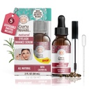 GuruNanda Natural Castor Oil Gellash Îmbunătățește serul cu ulei de Rosemary - Perie Aplicator & 5 Pipete, Ajută la creșterea părului natural pentru sprâncene și berbe, 2 Fl Oz