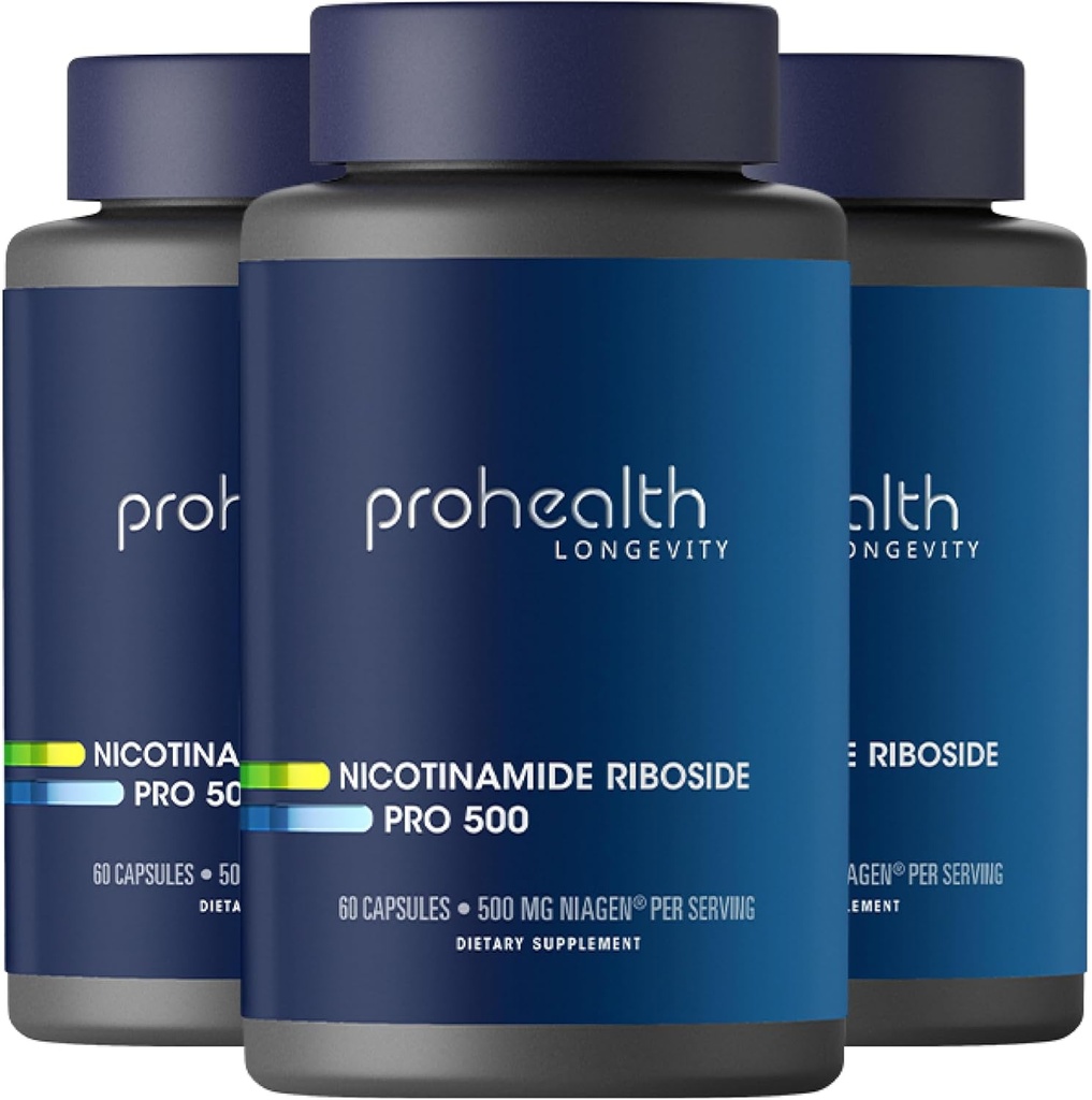 ProHealth Nicotinamida Ribozide Pro 500. Patentat NR Niagen 500mg Plus 250mg TMG. NAD+ Supliment boosts NAD+. NR Supliment dovedit în 300 Studii. 30 Serviri (3 ambalaje)