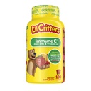 L'il Critters Copii Imun C Gummy Supliment cu vitamina C, zinc și vitamina D3 pentru suport imunitar, 190 ct (95-190 zile de aprovizionare), 4 arome delicioase din America
