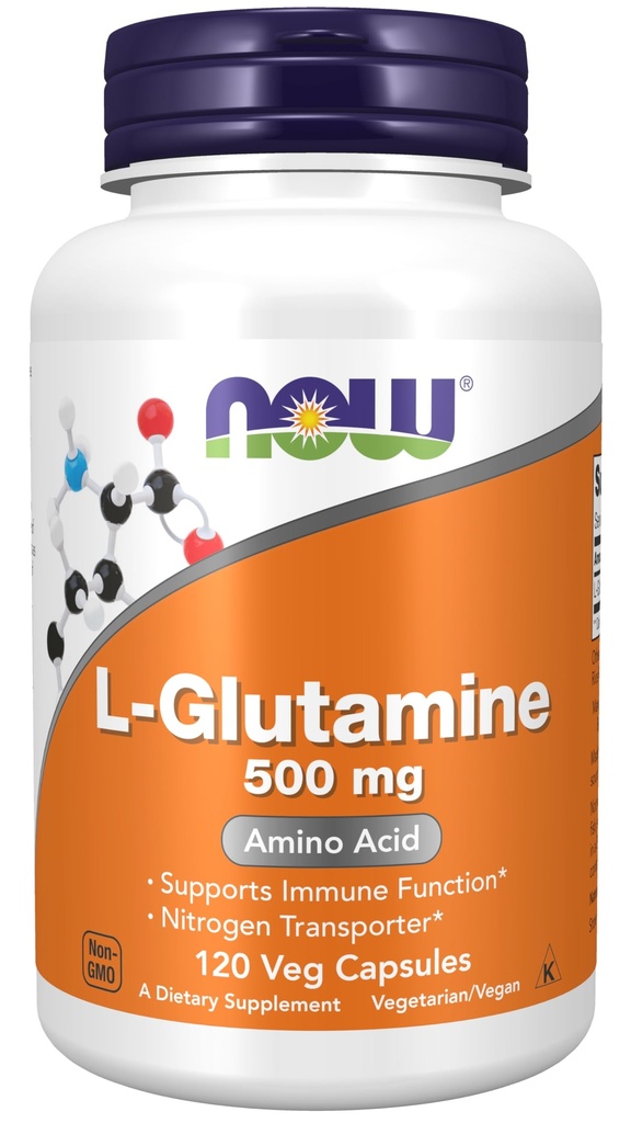 ACUM Alimente Suplimente, L-glutamină 500 mg, Azot Transporter*, Aminoacid, 120 Veg Capsule