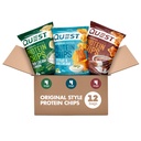 Quest Nutrition Proteine Chips Pack Variety, BBQ, Cheddar & Sour Cream, Sour Cream & Onion, High Proteine, Low Carb, 1.1 oz (Pachet de 12)