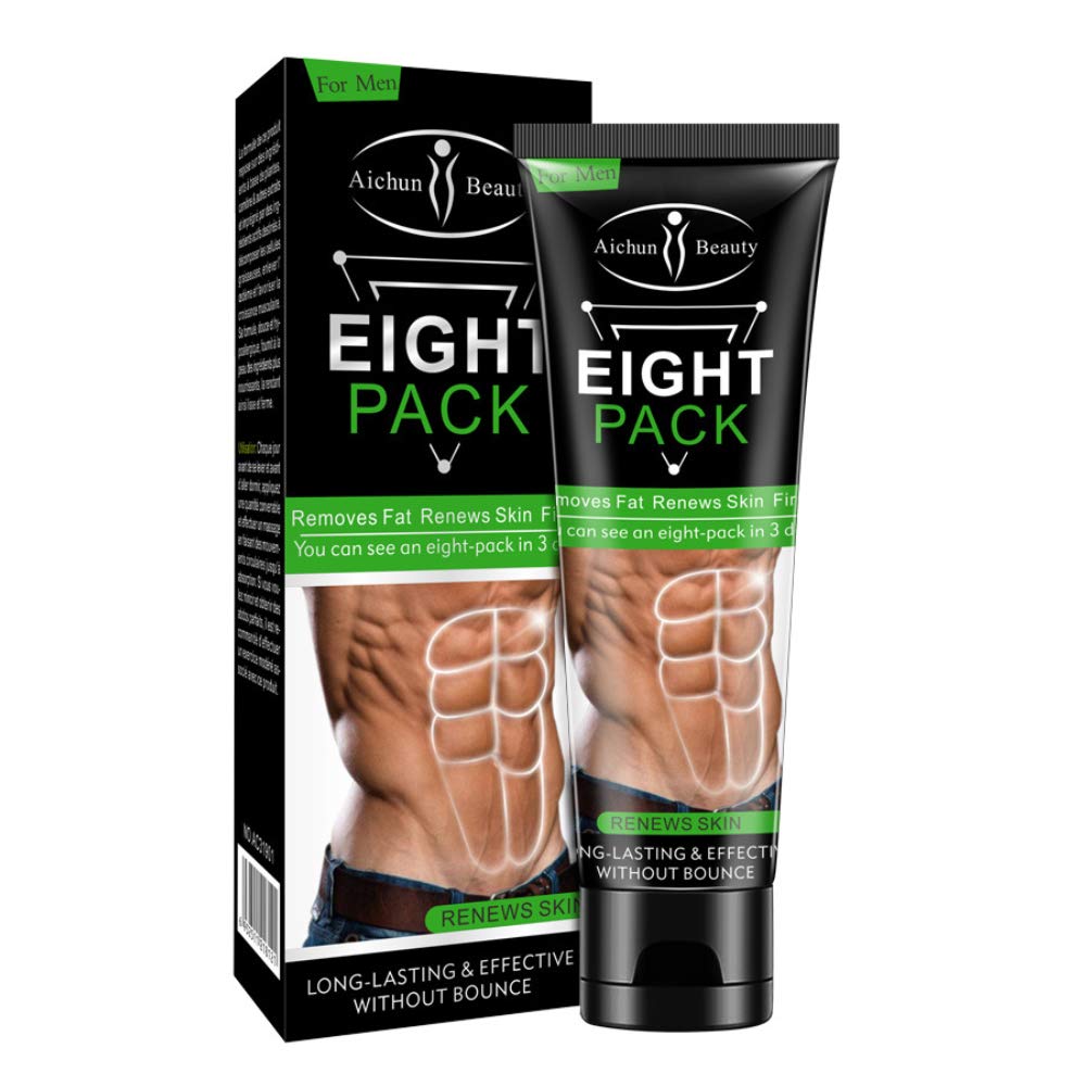 AICHUN BEAUTY 8 Pack pentru barbati talie puternica Torso linii netede apăsați fitness burtă arde musculare Fat Elimină renews pierderea in greutate a pielii Slimming Cream 80g