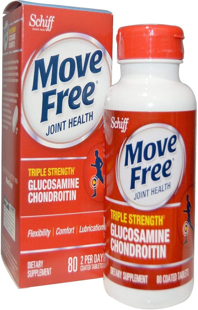 Schiff Mutare gratuit avansat , Triple Putere Plus MSM & Vitamina D3, 80 comprimate filmate