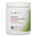 Alaya Organic Super Greens Powder - Premium Green Juice Superfood Supplement Powder - Adaptogens, Antioxidanti si Probiotice Blend - USDA Organic, Non-GMO, Vegan - 30 Servings (Mixed Berry)