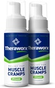 Relief Theraworx pentru Crampe musculare Spumă Spasm muscular cu acțiune rapidă, durere la nivelul picioarelor cu sulfat de magneziu - 7.1 oz - 2 Conte