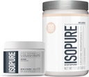 Bundle of Isopure Bovine Colostrum Supplement Powder, Gently Procesed, 90 Servings + Isopure Creatină monohidrat pulbere nearomată, 5g Creatină Monohidrat per Scoop, 100 Servings, 500g