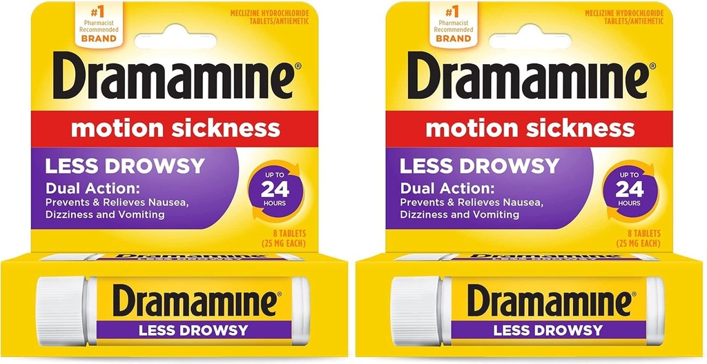 Dramamina toată ziua mai puțin Drowsy Motion Boală Deteriorare 