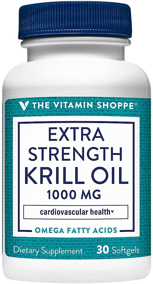 Vitamina Shoppe Extra Putere Ulei Krill - MSC Certified Sustainable - 1000 MG (30 Softgels)