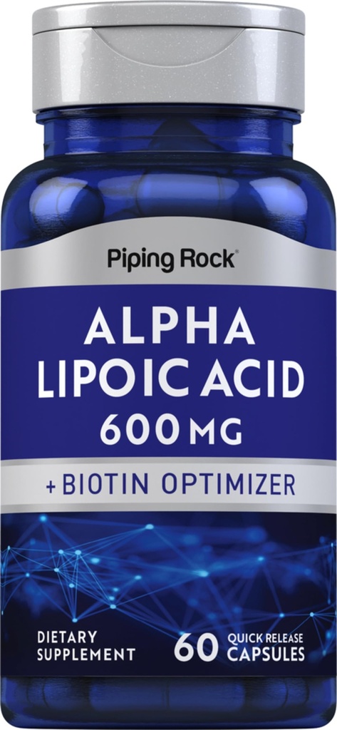 Piping Rock Alpha Acid lipoic 600mg 
