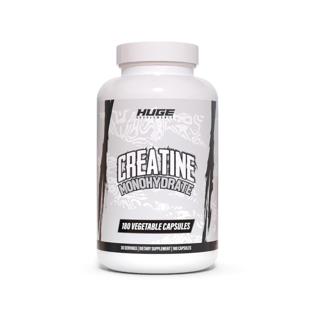 Creatine capsule monohidrate, 5g per servire, dozate științific pentru a maximiza creșterea musculară Lean, Putere, recuperare și performanță, Transparent testate pentru puritate, pentru bărbați și femei, capsule convenabile