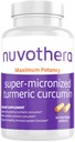 Nuvothera Capsule cu Curcumină Turmerică Super-Micronizată Capsulele cu Curcumină 1-Lonth Supply Absorbţie rapidă, Root întreg, Non-GMO, Sprijină Comun, Piele, Sanatate Gut & Antioxidanti (60 capsule)