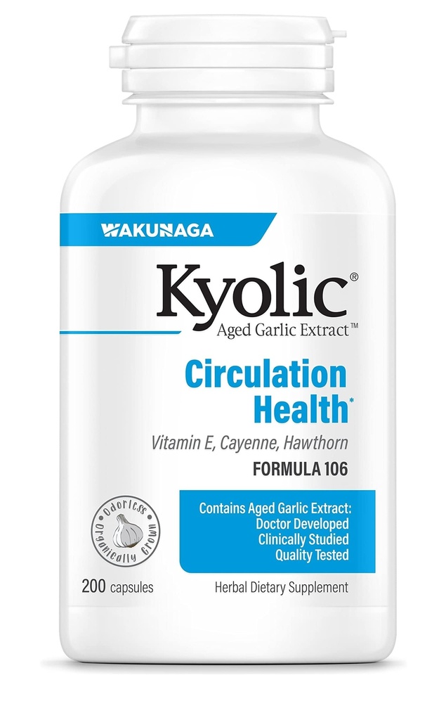 Extract de usturoi în vârstă Kyolic Formula 106, Circulație Sănătate