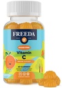 GRATUIT Vitamina C Copii Vitamina C Gummie - copii Zahăr gratuit VIT C Gummy Mestecabil pentru adulți, adolescenți și copii - Kosher certificate, Aromă portocalie delicios, Zero Sugar Immune Supplement (60 Ct)