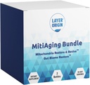 Layer Origin MitiAging Bundle, Anti-Aging 2-Buck: Restaurare Biome și Mitocondrii Revive - Boost Cellular Health natural, 30 zile de aprovizionare