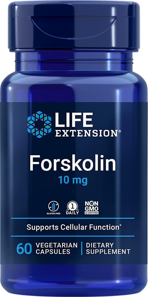 Extensie de viaţă Forskolin 10 mg, 60 capsule vegetariene (Pachet de 2)