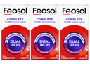 Feosol Bifera HIP & PIC Supliment de fier, complet - 30 Caplete, ambalaj de 3