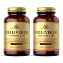 Solgar Cod Ulei de ficat - 100 Softgels - Provoacă vitamine A & D - non-GMO, gluten gratuit - 100 Serviri