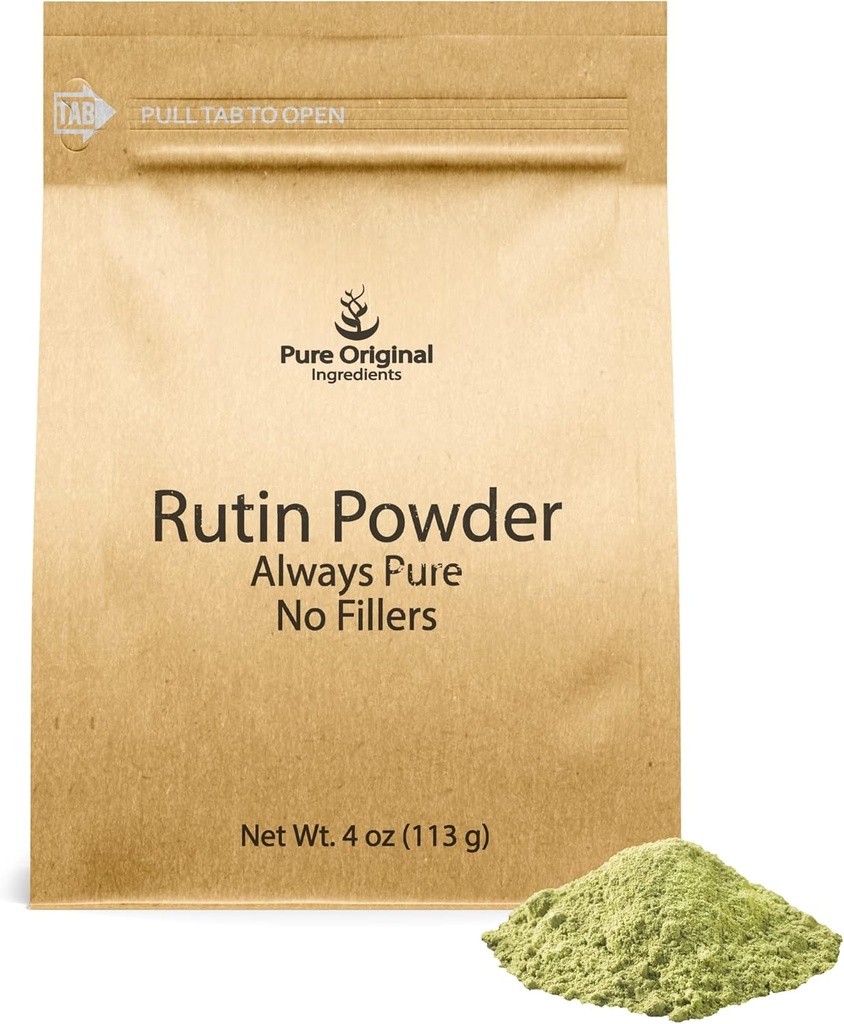 Ingrediente originale pure Rutin pulbere (4 oz), întotdeauna pură, fără aditivi sau Fillers, Lab verificat