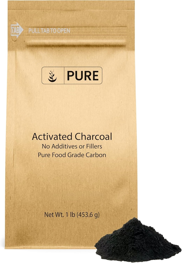 Ingrediente originale pure Charcoal activat (1lb) Carbon activat, Vegan, Non-GMO