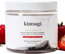 Kinssugi KeraSweet Hair Fortifying Gummy- Ajutor Combat Semne de imbatranire a parului, Supliment pentru Stranduri Puternice, Voluminoase- Suporturi sănătoase, Fuller Looking Hair w/ B12, Saw Palmetto, ACV (Strawberry, 60ct)