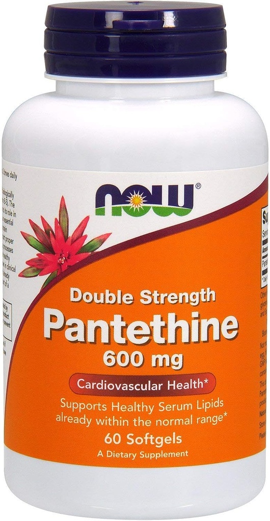 Pantetine, 600 mg, 60 SGELS by Now Foods (Pachet de 4)