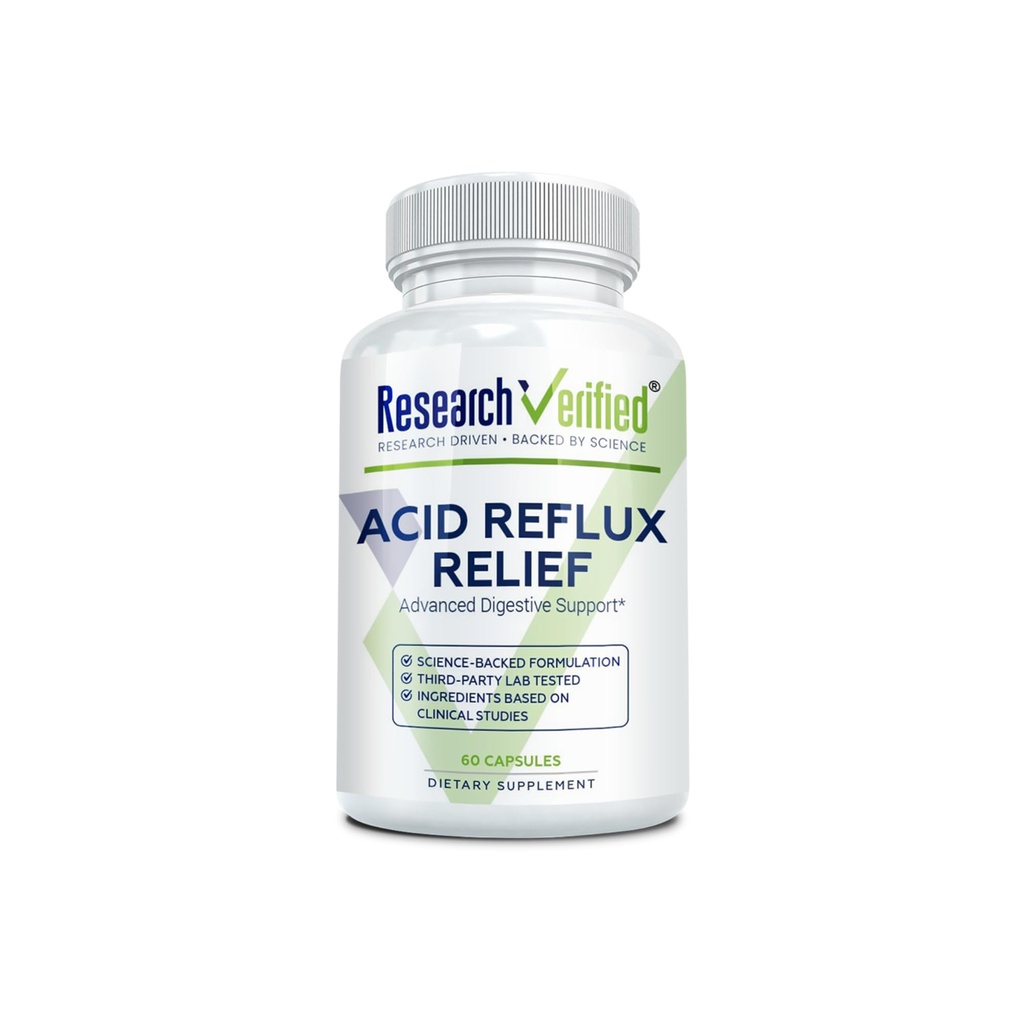 Cercetare Reflux acid verificat - Soothe GI Probleme - Melatonina, 5-HTP, Root marshmallow - 60 capsule - Vegan