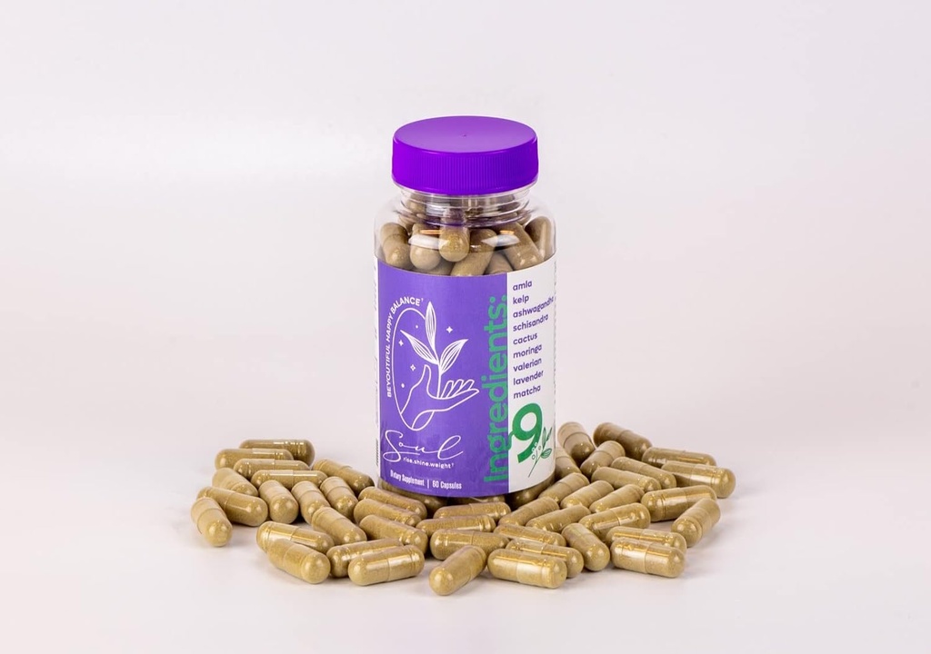 Beyoutiful Happy Balance Soul Dietary Supliment pierdere în greutate și supresor apetitului suport metabolic pentru arderea grasimilor. Suplemento para supremion de apetito y bajar de peso, quema de grasa