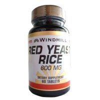 Windmill Red Yeast Rice 600 mg Tabs, 60 t