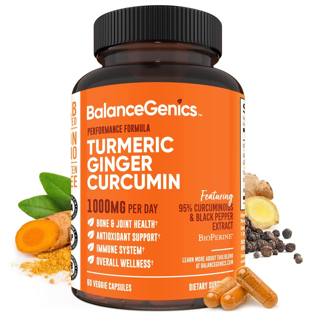 Curcumina cucurcumina cu piper negru și rădăcină de ghimbir 1000mg 